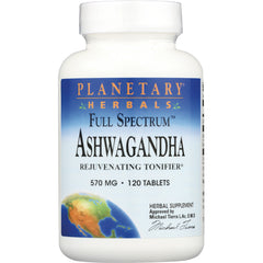 PF051 | Planetary Herbals Full Spectrum Ashwagandha 570 mg 120 tablets front label