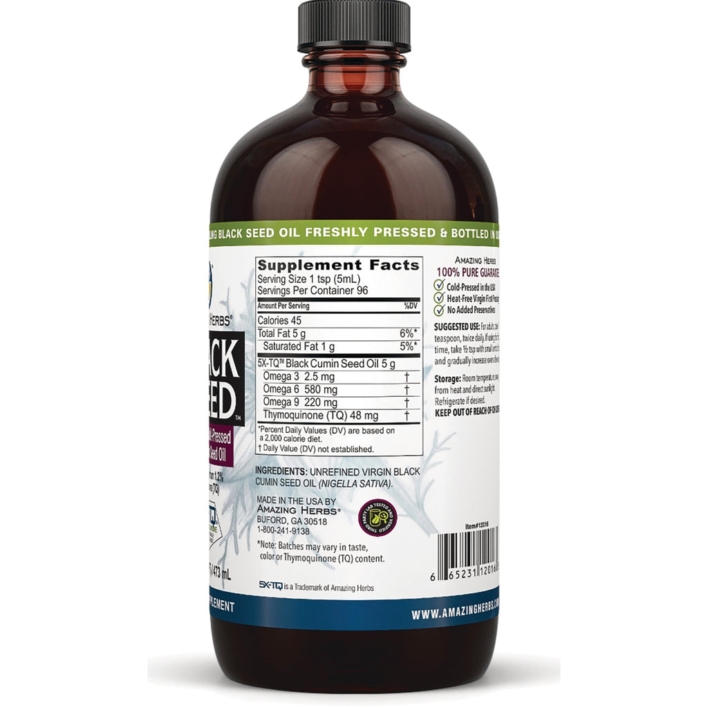 AZH007 | back label showing Supplement Facts, ingredients and barcode on amber supplement bottle - Thumbnail