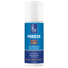 CBD040 | CBD Living Freeze roll-on labeled 2000 mg CBD Nano, 3 fl oz