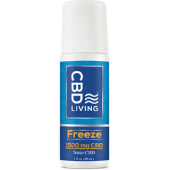 CBD040 | CBD Living Freeze roll-on labeled 1500 mg CBD Nano, 3 fl oz