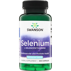 SW545 | Swanson Selenium L-Selenomethionine 100 mcg per capsule, 300 capsules, Cardiovascular and Prostate Health
