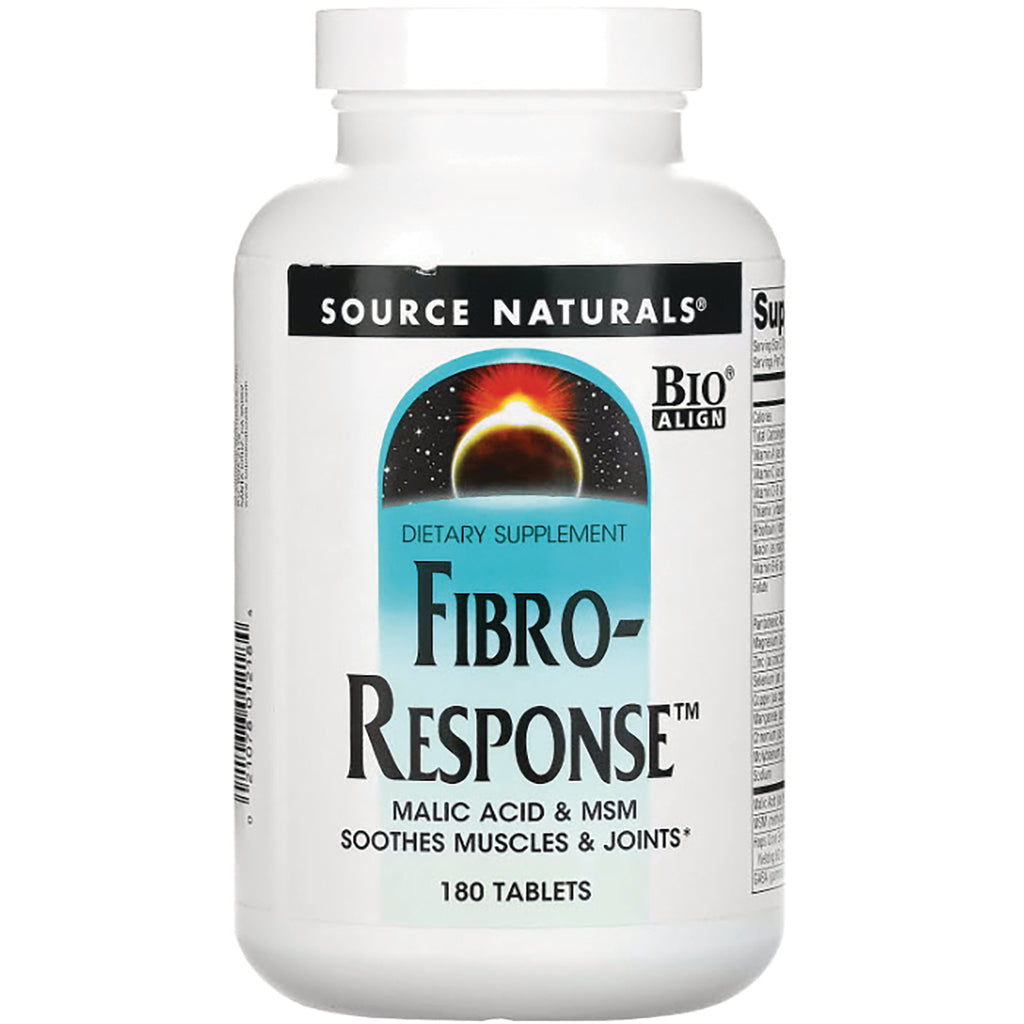 SN674 | Source Naturals Fibro-Response dietary supplement, Malic Acid & MSM, 180 tablets - Thumbnail