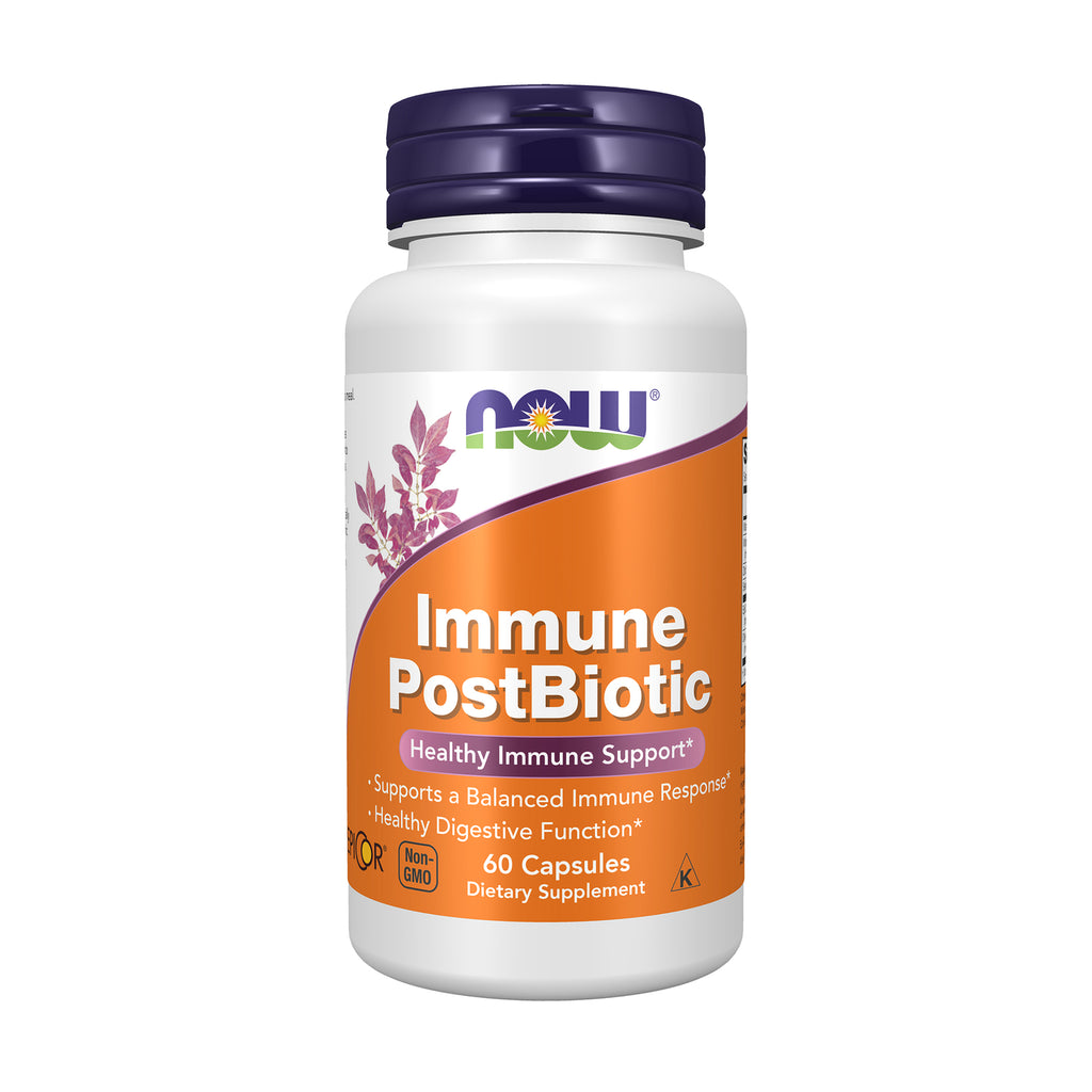 NWF946 | NOW EpiCor Plus Immunity bottle, 60 veg capsules, orange front label - Thumbnail