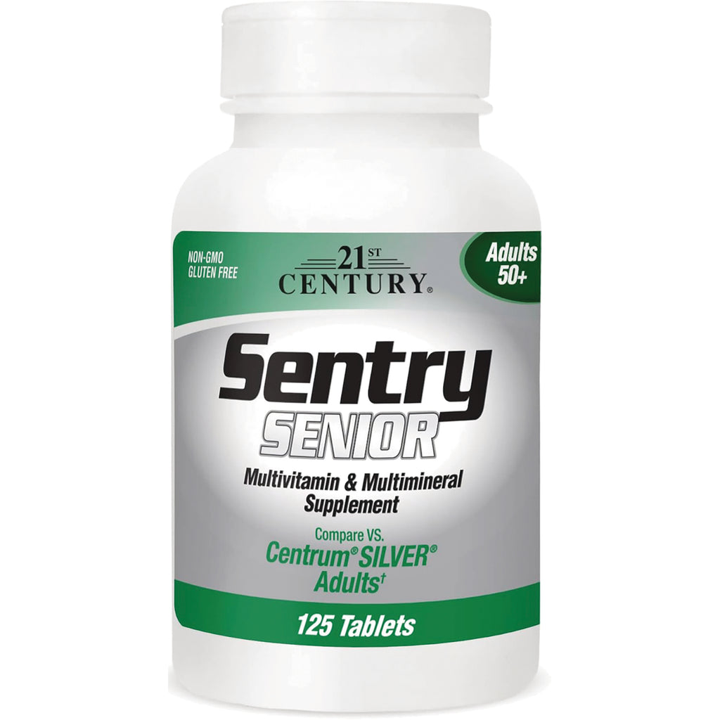 CNT145 | Sentry Senior multivitamin and multimineral supplement bottle for adults 50+, 125 tablets - Thumbnail