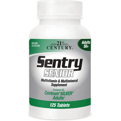 CNT145 | Sentry Senior multivitamin and multimineral supplement bottle for adults 50+, 125 tablets