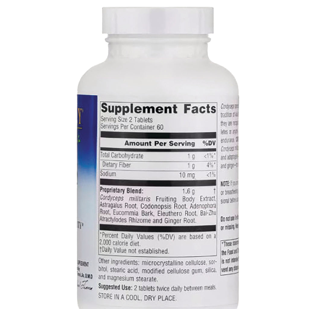 PF154 | Supplement Facts label and ingredients panel on back of white supplement bottle - Thumbnail
