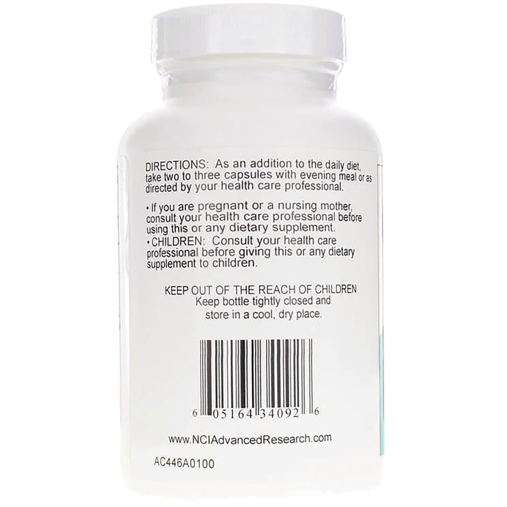 ADR006 | Back label with directions, warnings, barcode, and NCIAadvancedResearch.com - Thumbnail