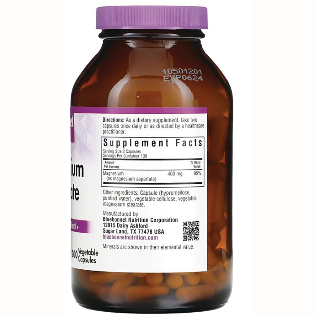 BLU097 | back of amber supplement bottle showing Supplement Facts panel, directions and ingredients - Thumbnail