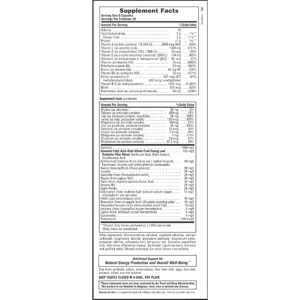 NTP033 | Supplement Facts product infographic showing full supplement facts, ingredient list, and serving size details - Thumbnail