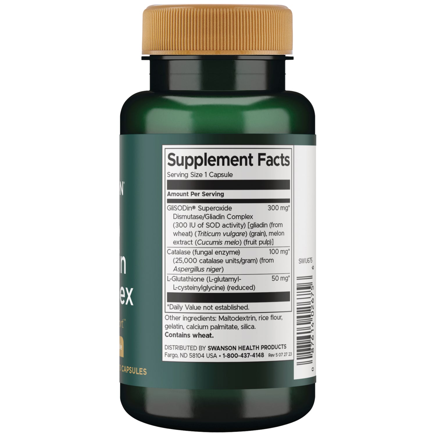 SWU675 | White capsule next to size rulers in centimeters and inches