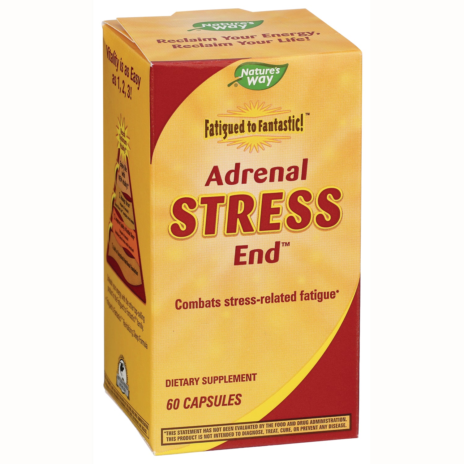 ET035 | Nature's Way Adrenal STRESS End dietary supplement box showing 60 capsules