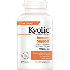 KY022 | Kyolic Aged Garlic Extract Immune Support bottle, Formula 103, 200 capsules