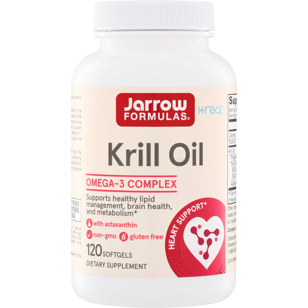 JR342 | Jarrow Formulas Krill Oil Omega-3 Complex, 120 softgels, Heart Support - Thumbnail