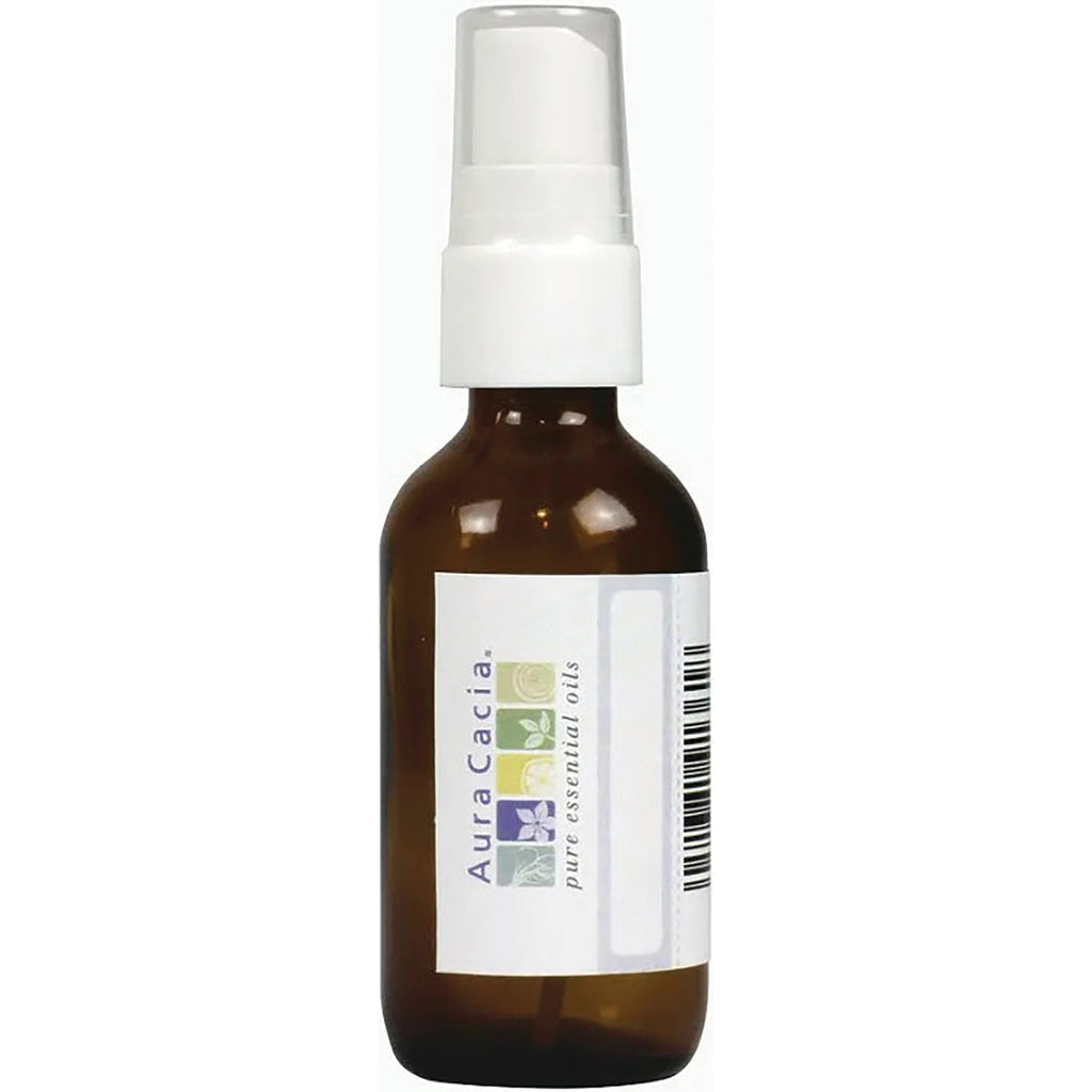 ARC273 | Amber glass spray bottle with white pump and Aura Cacia label reading pure essential oils - Thumbnail
