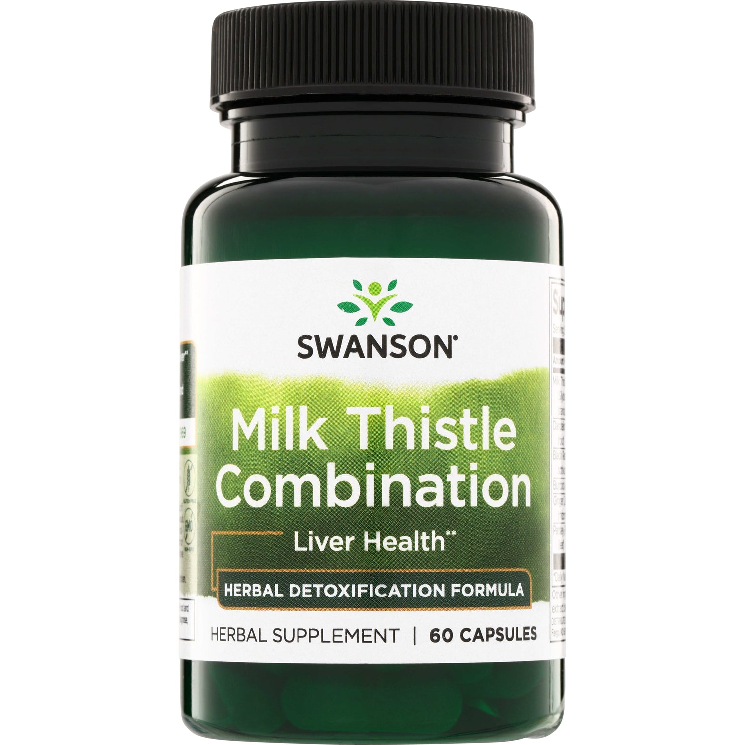 SWH156 | Swanson Milk Thistle Combination liver health, Herbal Detoxification Formula, 60 capsules bottle