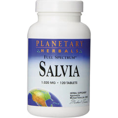 PF173 | Planetary Herbals Salvia full spectrum supplement bottle, 1,020 mg, 120 tablets