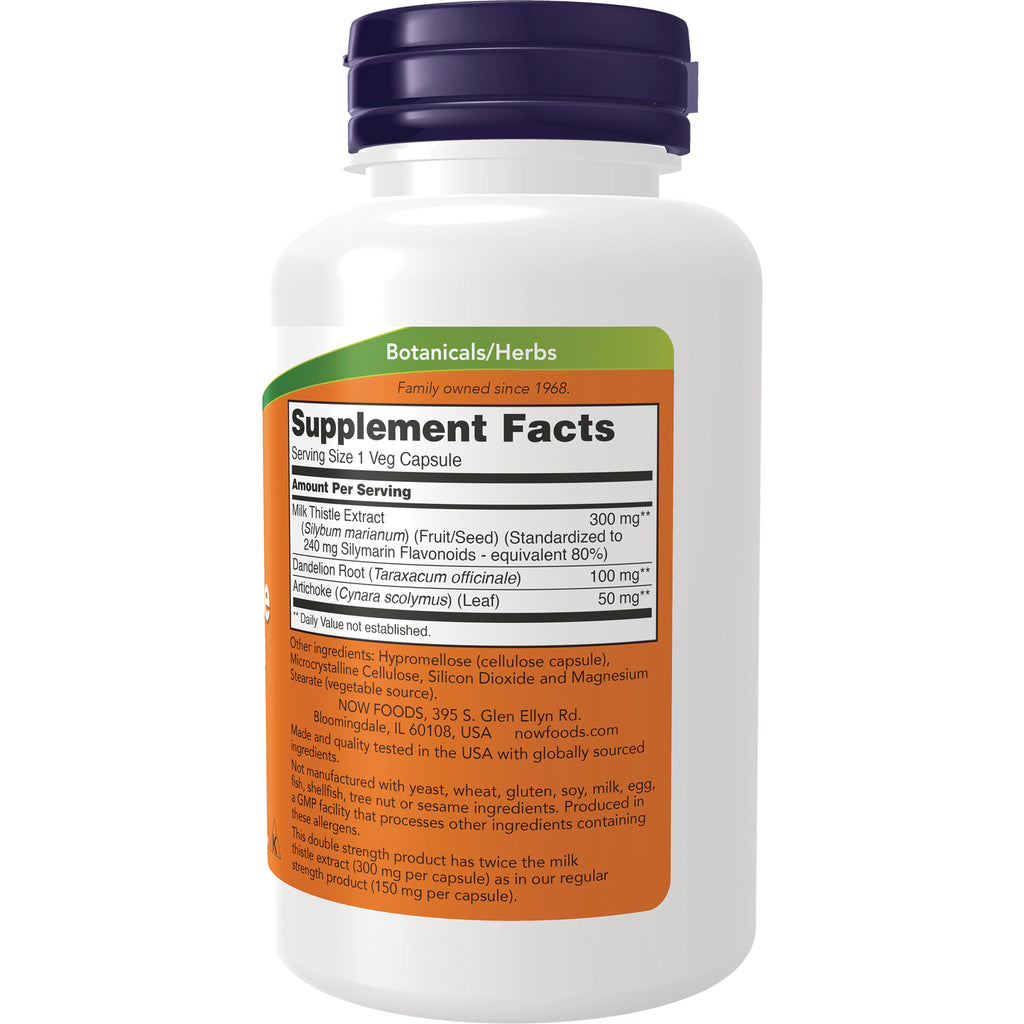NWF092 | Back of white supplement bottle showing Supplement Facts panel and ingredient text - Thumbnail