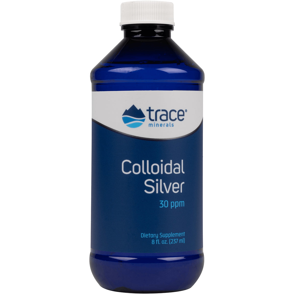 TM033 | Trace Minerals Colloidal Silver 30 ppm, 8 fl oz (237 ml) bottle front