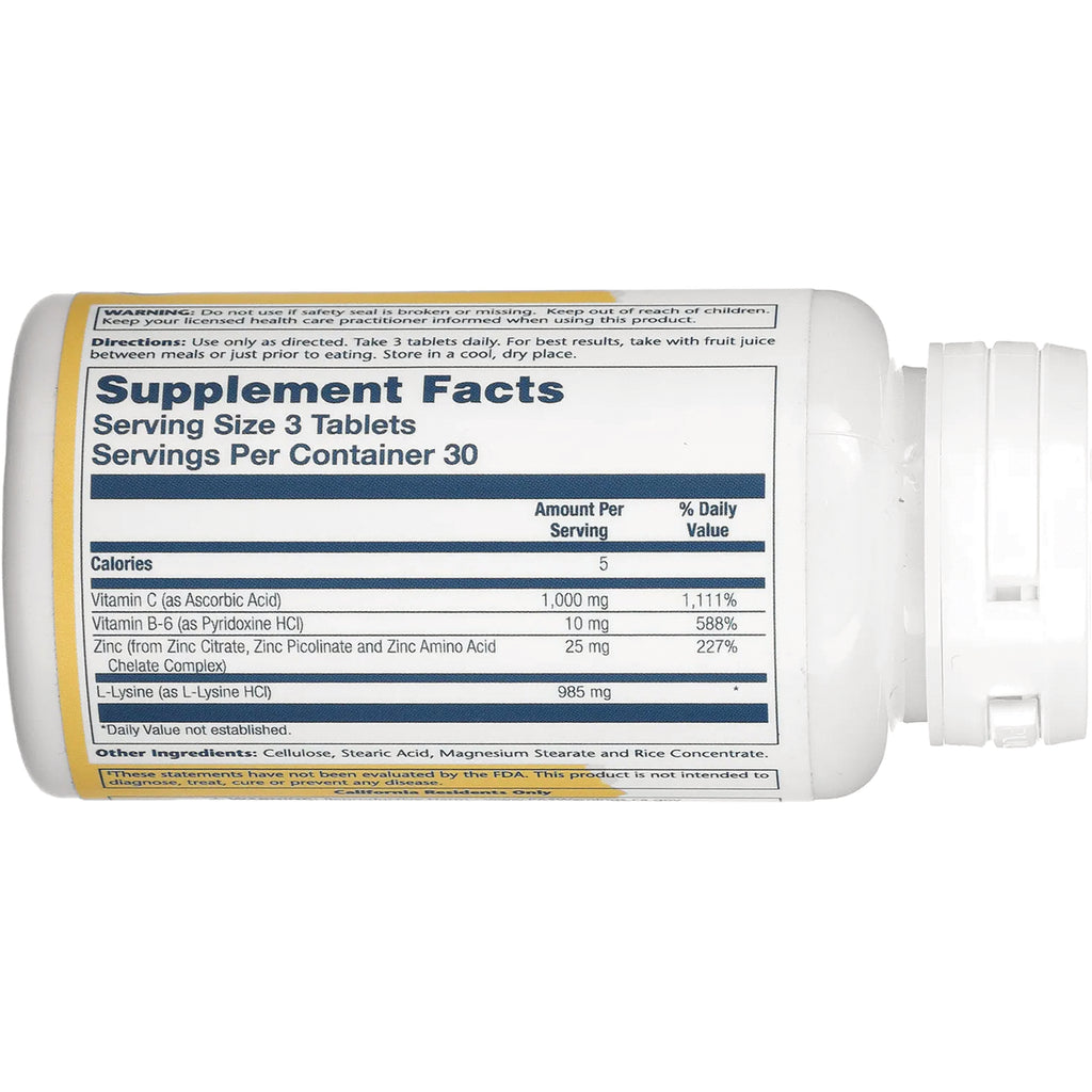 SLR229 | Supplement Facts panel, serving size 3 tablets, servings per container 30 - Thumbnail