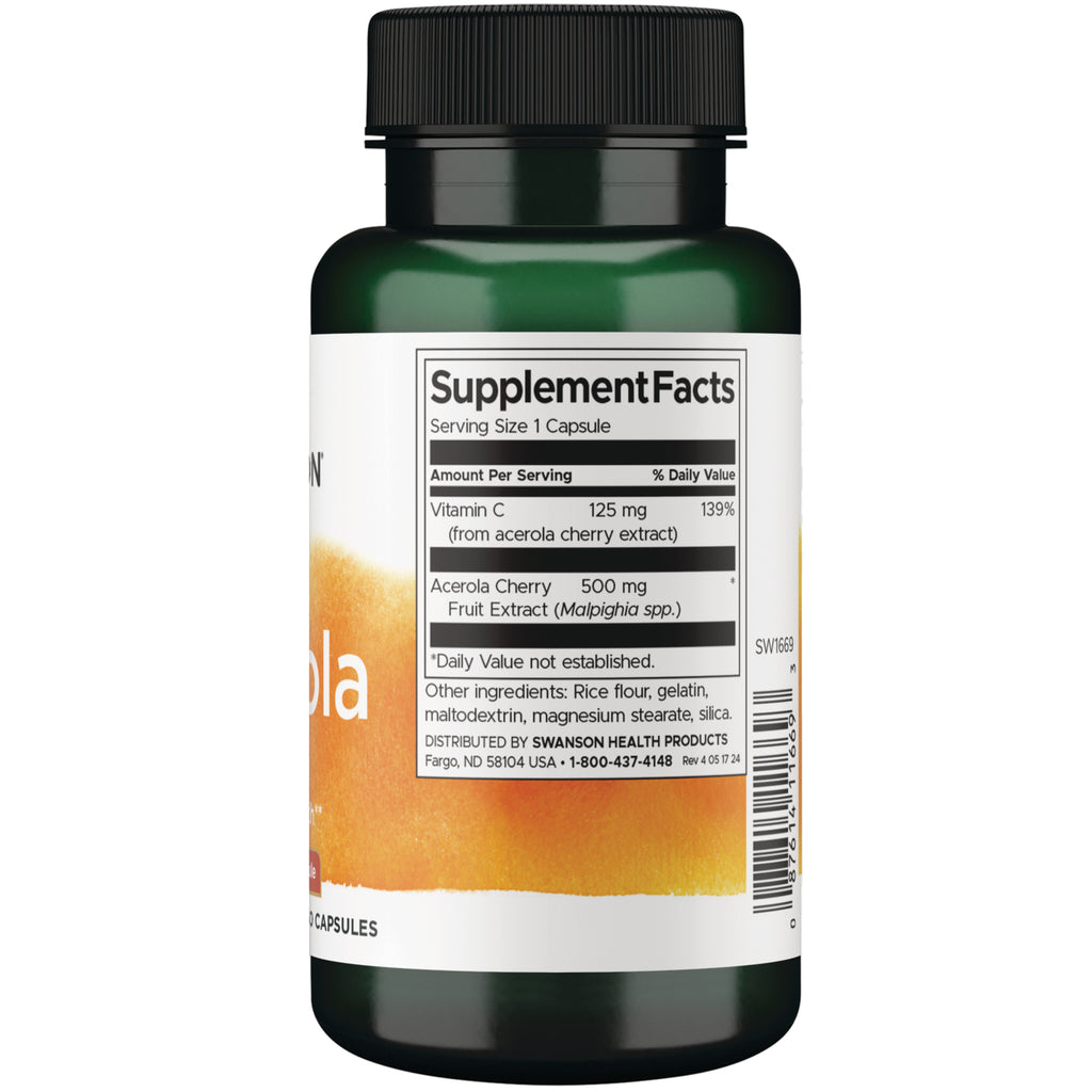 SW1669 | Back label with supplement facts and serving information - Thumbnail