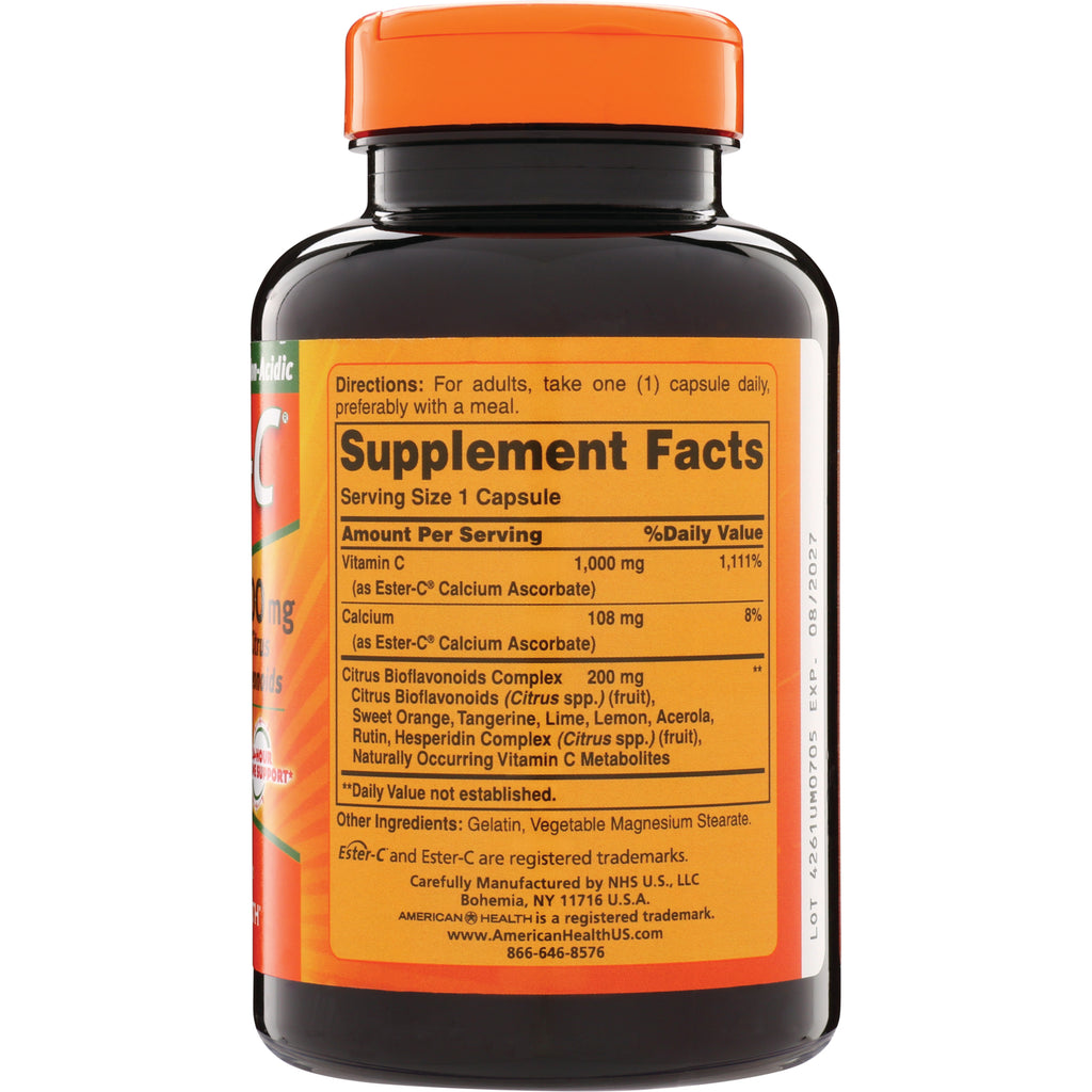 AM122 | Supplement Facts label showing serving size 1 capsule and ingredient amounts - Thumbnail