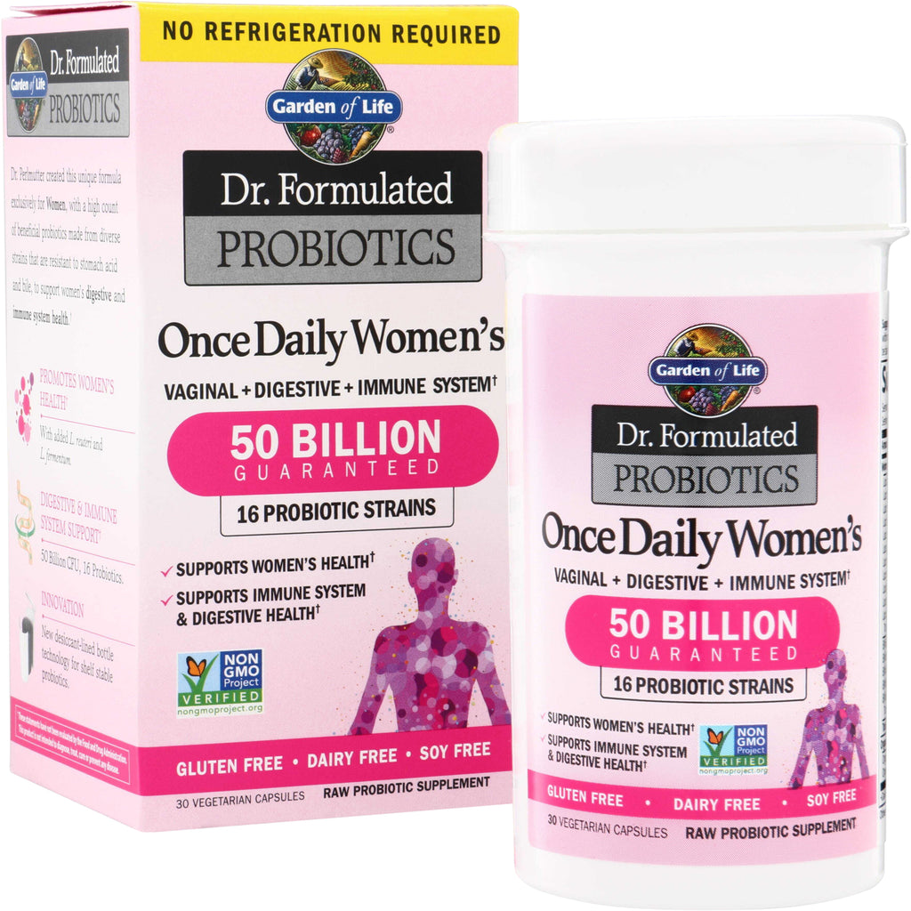 GLF208 | Garden of Life Dr. Formulated Probiotics Once Daily Womens, 50 Billion Guaranteed, 30 capsules - Thumbnail