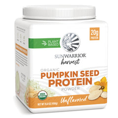 SNW069 | Sunwarrior Harvest Organic Pumpkin Seed Protein Powder, Unflavored, 20 g protein, plant-based, USDA Organic