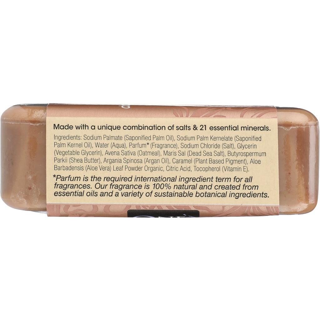 OWN004 | back label showing ingredients and text Made with a unique combination of salts & 21 essential minerals on wrapped bar soap - Thumbnail