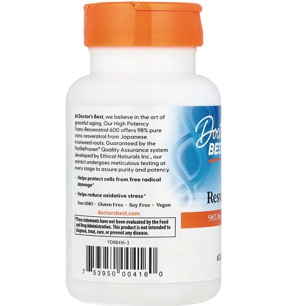 DB291 | back label of white supplement bottle showing product description, warnings, and barcode - Thumbnail