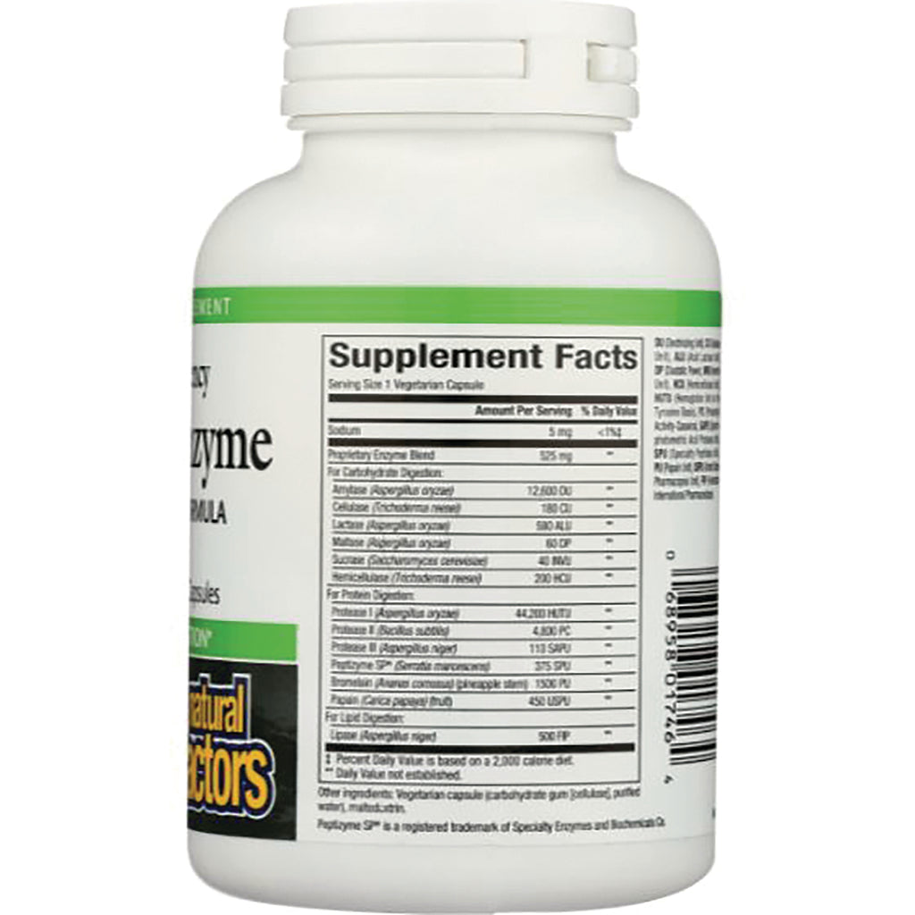 NFC074 | bottle back showing supplement facts panel and barcode - Thumbnail
