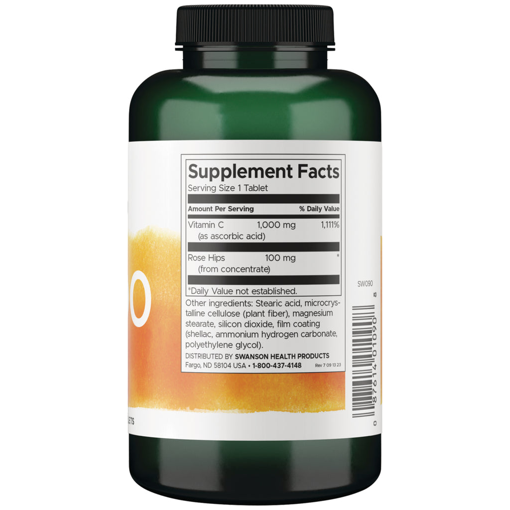 SW090 | Back label with supplement facts and serving information - Thumbnail
