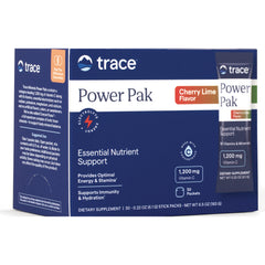 TM018 | Trace Power Pak Cherry Lime Flavor electrolyte drink mix, 1,200 mg Vitamin C, box of 30 packets