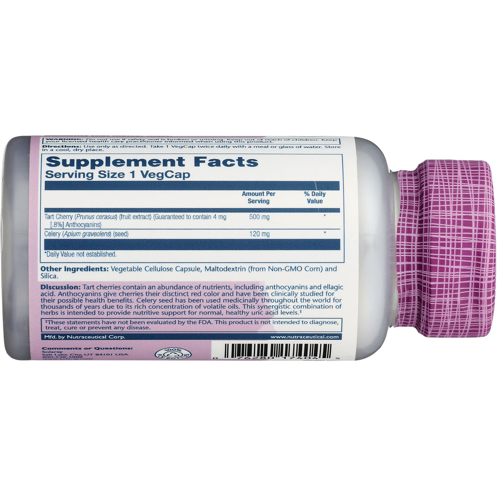 SLR495 | Back label with Supplement Facts, other ingredients, directions, warnings, and barcode - Thumbnail