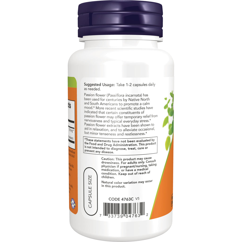 NWF418 | Back label of supplement bottle showing suggested usage, caution text, and barcode - Thumbnail