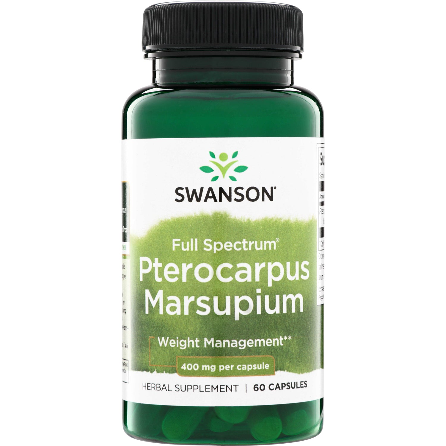 SW1630 | Swanson Full Spectrum Pterocarpus Marsupium, 400 mg per capsule, 60 capsules