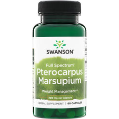 SW1630 | Swanson Full Spectrum Pterocarpus Marsupium, 400 mg per capsule, 60 capsules
