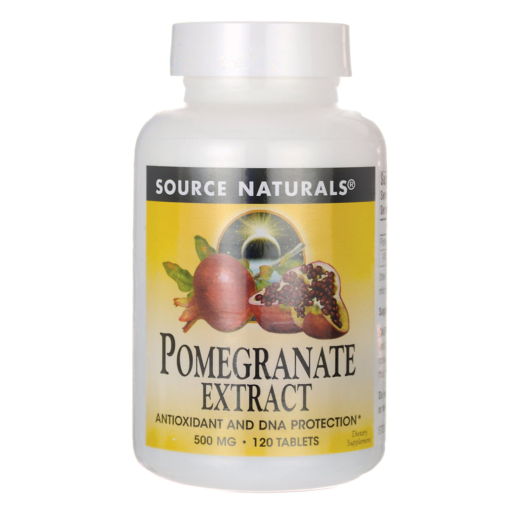 SN881 | Source Naturals Pomegranate Extract, 500 mg, 120 tablets - Thumbnail