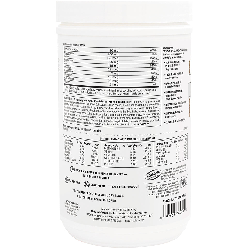 NTP080 | Back label of white supplement tub showing nutrition facts, ingredients, and barcode - Thumbnail