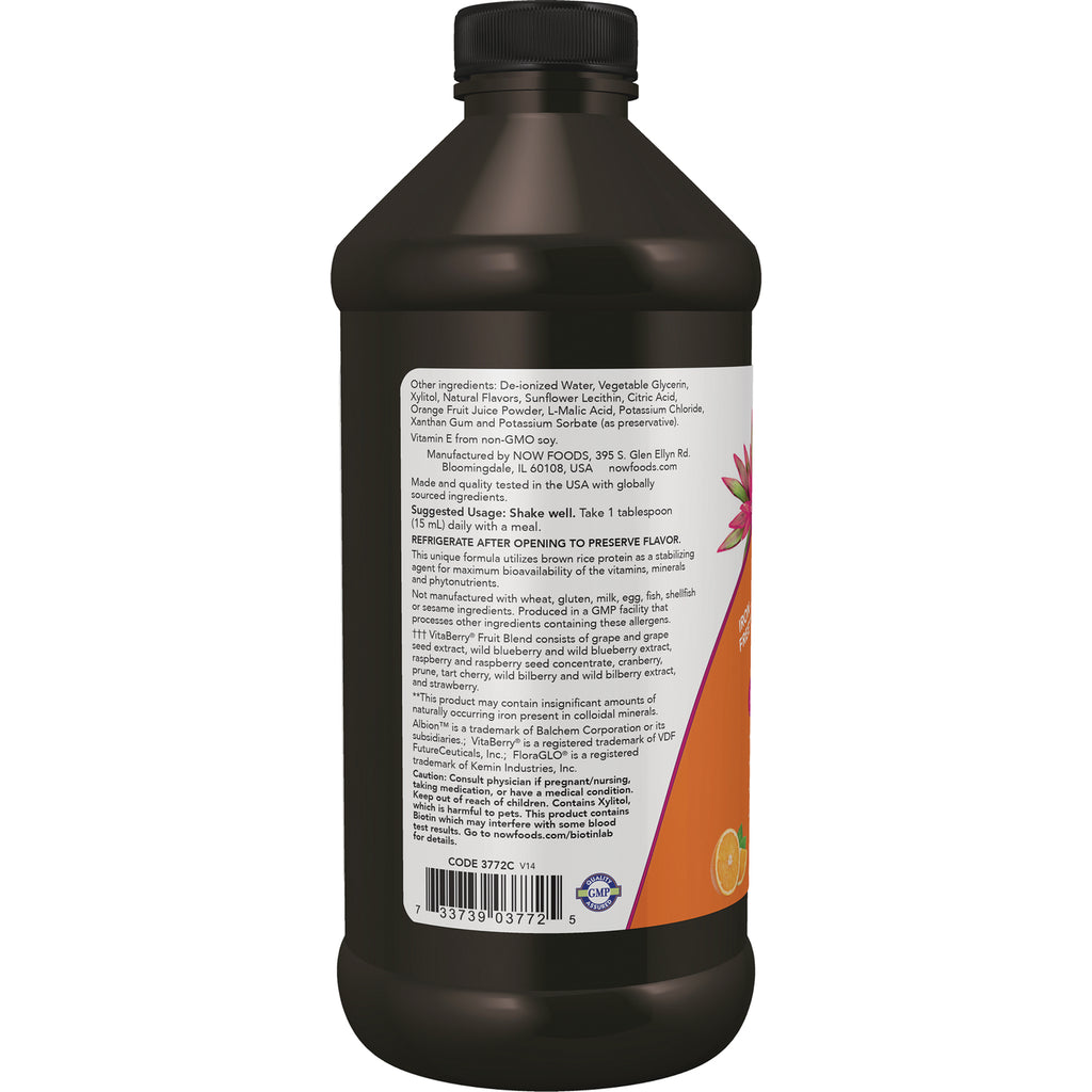 NWF251 | Back label of brown supplement bottle showing ingredients, directions, and barcode - Thumbnail