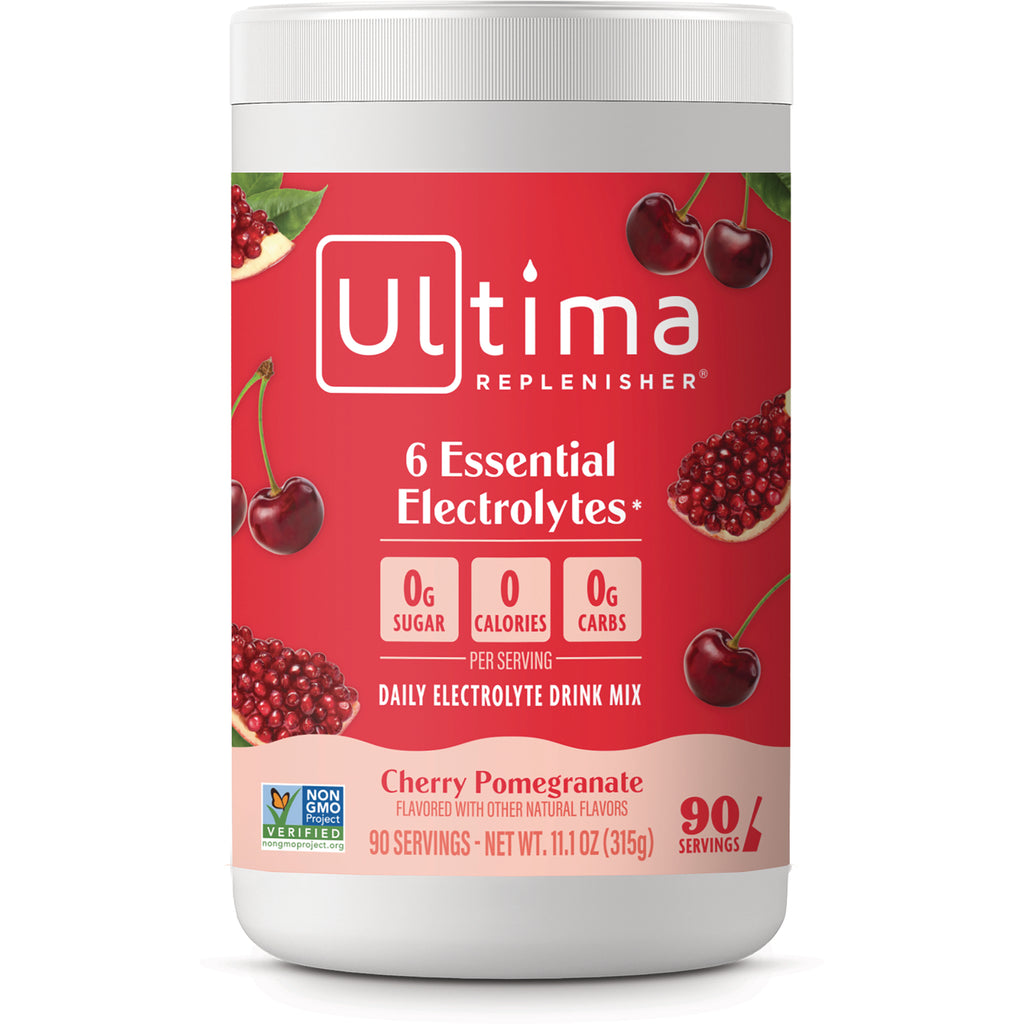 UHP023 | Ultima Replenisher Cherry Pomegranate electrolyte mix, 6 essential electrolytes, 0 sugar, 0 calories, 90 servings - Thumbnail