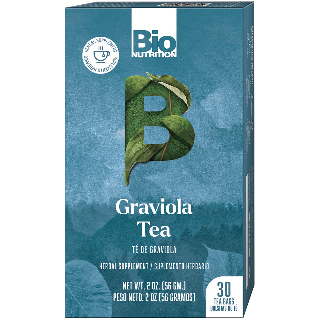 BNN061 | Bio Nutrition Graviola Tea box front packaging with 30 tea bags - Thumbnail