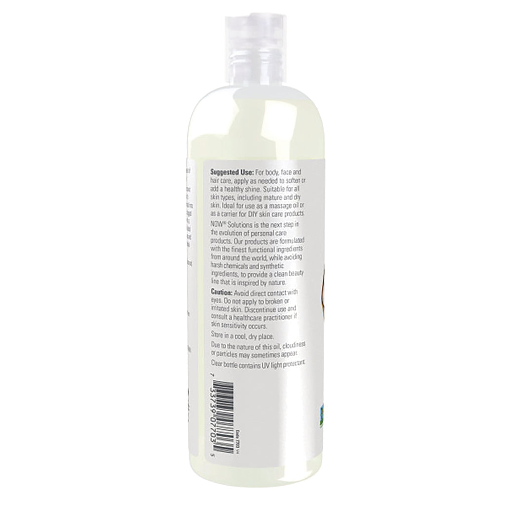 NWF1264 | Back of clear plastic bottle showing product label text, directions and barcode - Thumbnail