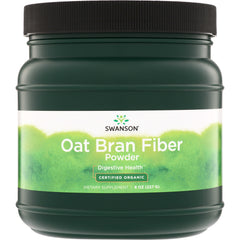 SWF106 | Swanson Oat Bran Fiber Powder, Certified Organic, Digestive Health, 8 oz