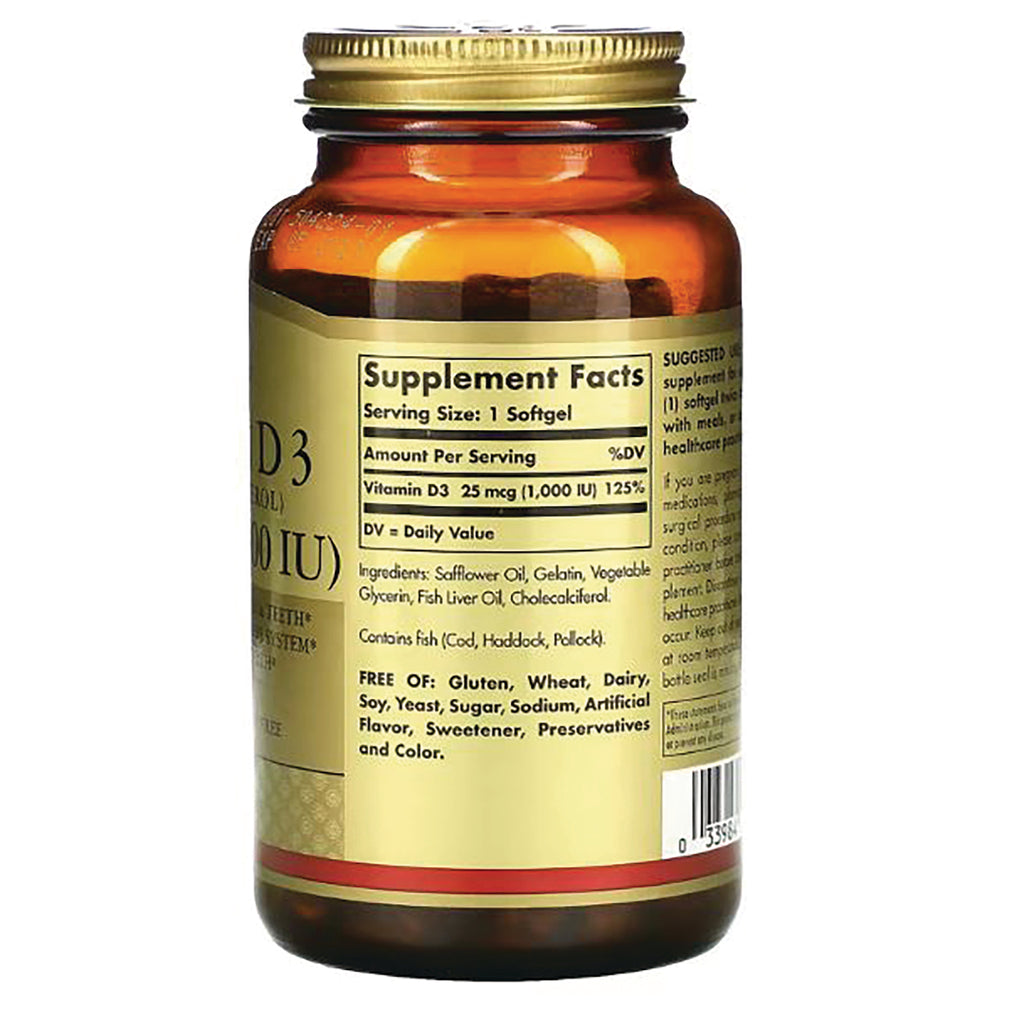 SLG246 | Back of amber supplement bottle showing Supplement Facts label, ingredients list, and barcode - Thumbnail