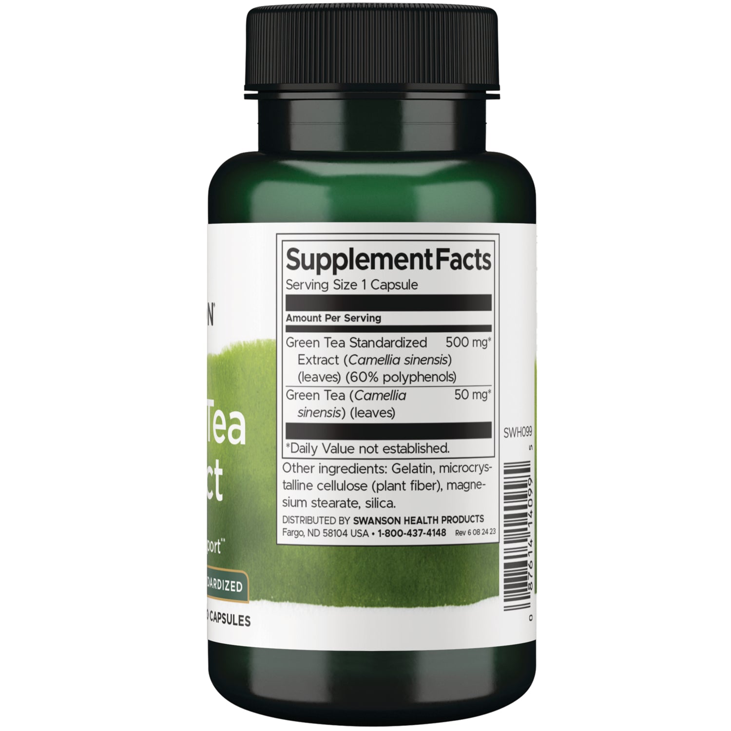 SWH099 | Back label with Supplement Facts