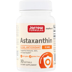 JR233 | Jarrow Formulas Astaxanthin 12 mg, algal antioxidant, 30 softgels dietary supplement