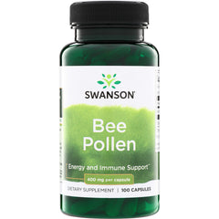 SW316 | Swanson Bee Pollen supplement, 400 mg per capsule, 100 capsules