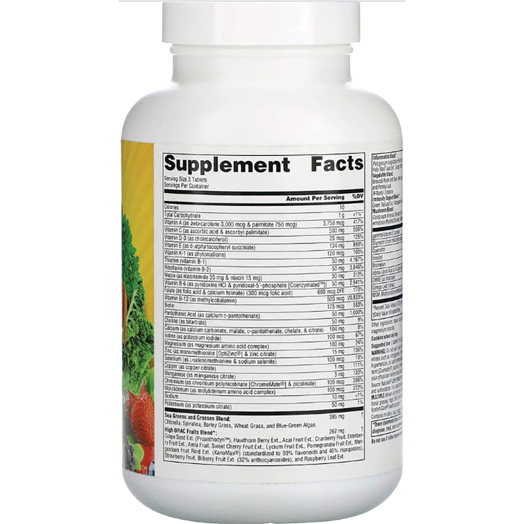 SN385 | Back label showing Supplement Facts panel on supplement bottle - Thumbnail