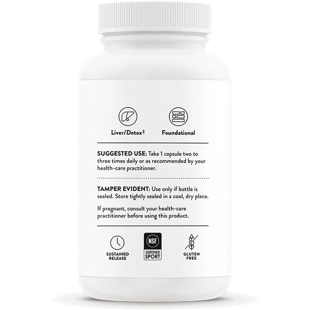 TRN024 | Back label with Liver/Detox, Suggested Use, Tamper Evident, Sustained Release, NSF Certified Sport, Gluten Free - Thumbnail