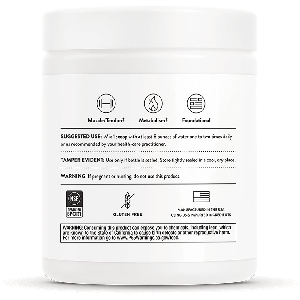 TRN005 | Back label with Suggested Use, Tamper Evident, Warning, NSF Certified Sport, Gluten Free, Manufactured in USA - Thumbnail